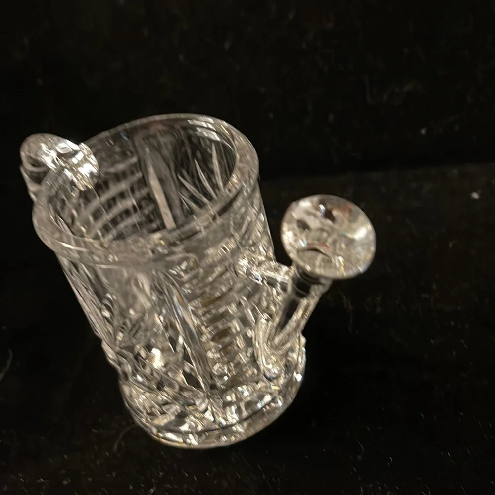 Lead Crystal Flower Basket and Watering Can-Beautiful Design